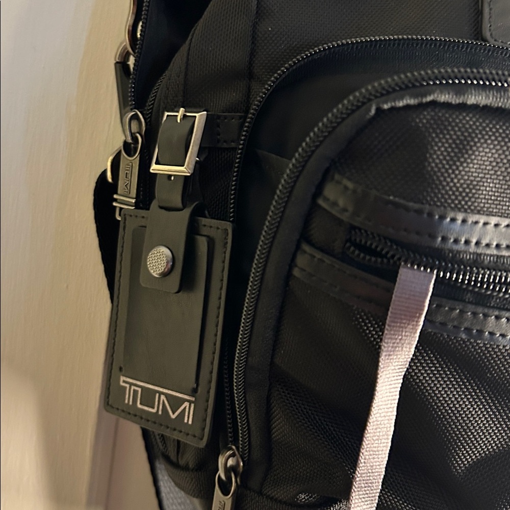 Tumi Alpha Bravo Briefcase Laptop Nylon Leather Black - Picture 9 of 13